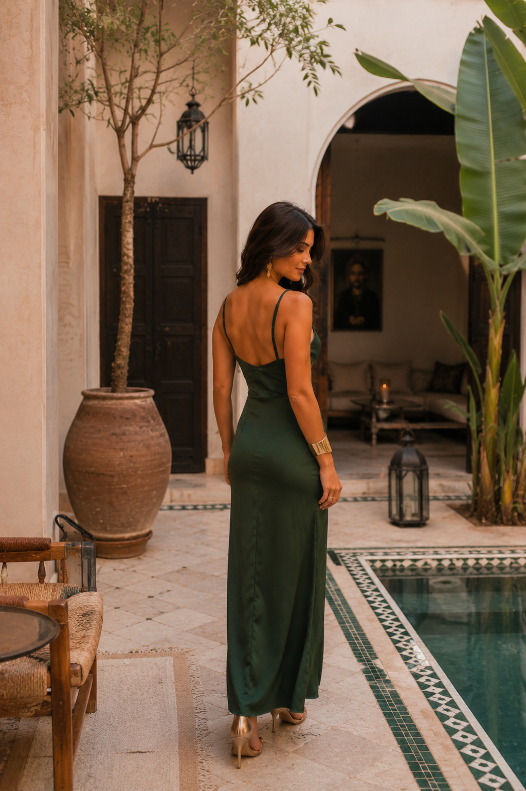 Vestido Oasis verde