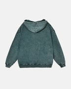 Sudaderas con capucha de felpa francesa con acabado lavado y efecto desgastado