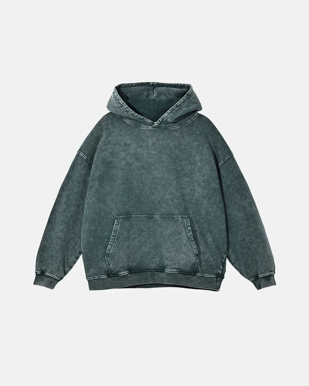 Sudaderas con capucha de felpa francesa con acabado lavado y efecto desgastado