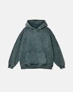 Sudaderas con capucha de felpa francesa con acabado lavado y efecto desgastado