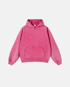 Sudaderas con capucha de felpa francesa con acabado lavado y efecto desgastado