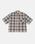 Camisa de cuadros de corte cuadrado
