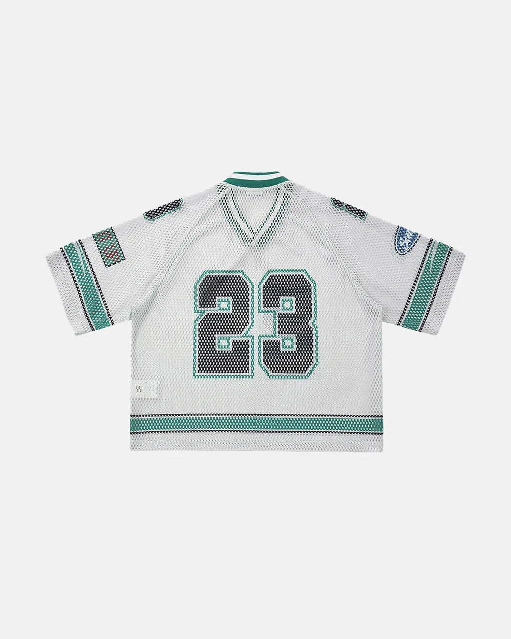 Camiseta de malla estampada estilo jersey 23