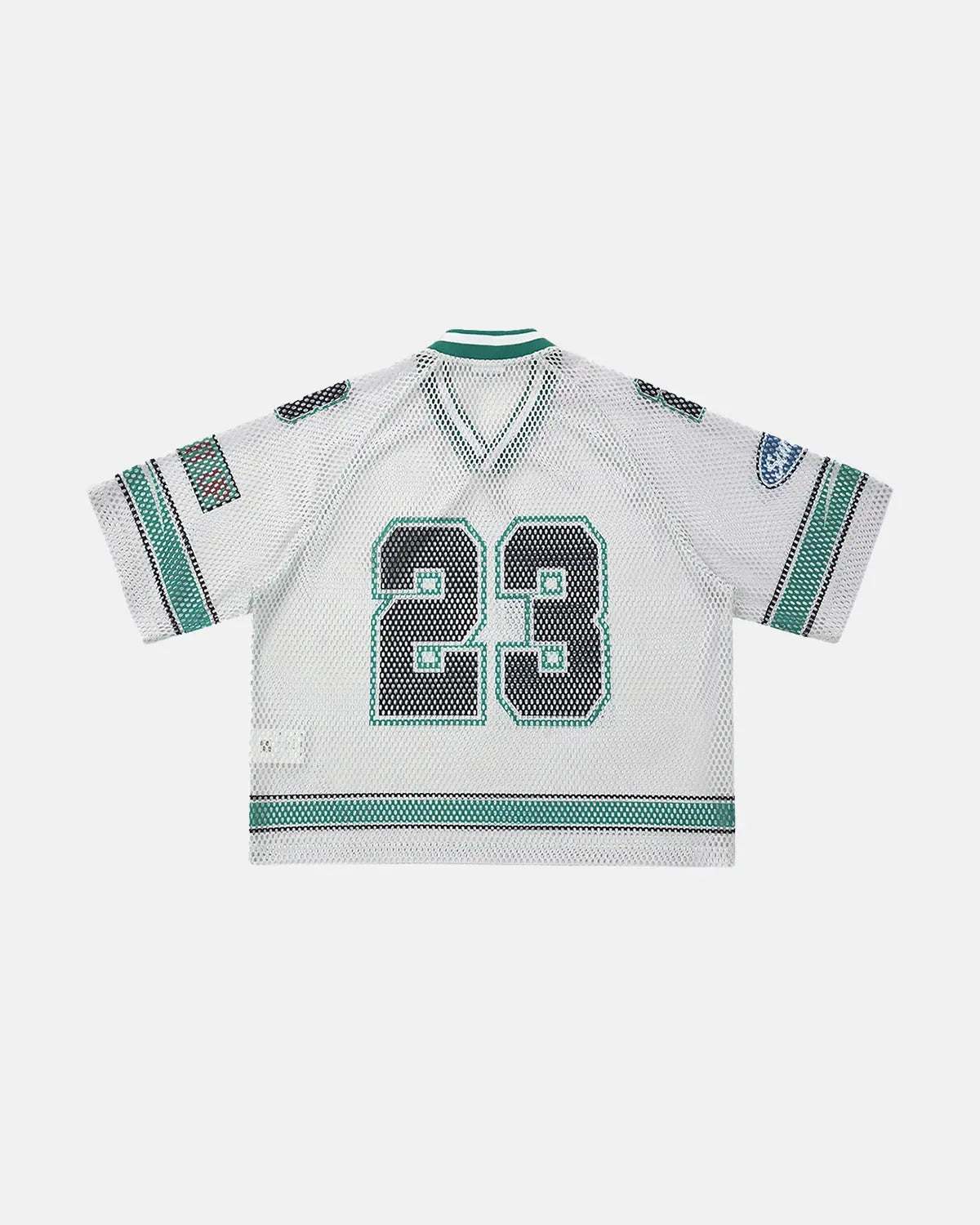 Camiseta de malla estampada estilo jersey 23