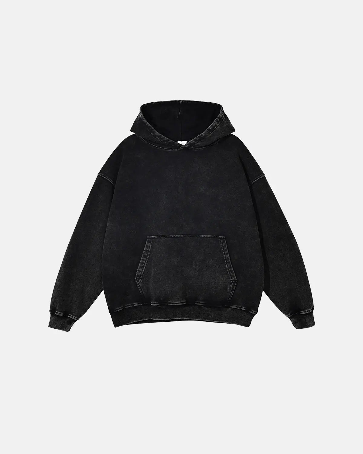 Sudaderas con capucha de felpa francesa con acabado lavado y efecto desgastado