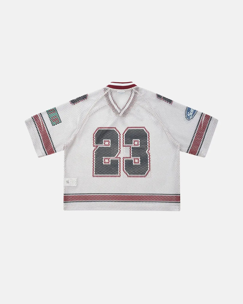 Camiseta de malla estampada estilo jersey 23