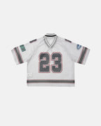 Camiseta de malla estampada estilo jersey 23