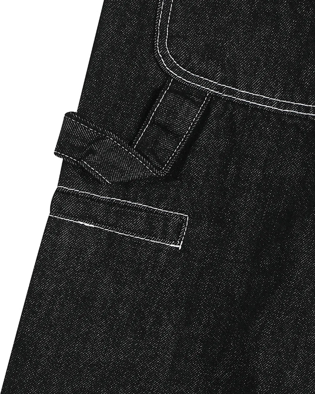 Bermudas cargo de corte crudo con costuras en contraste