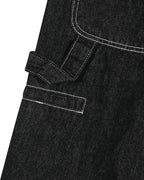 Bermudas cargo de corte crudo con costuras en contraste