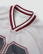 Camiseta de malla estampada estilo jersey 23