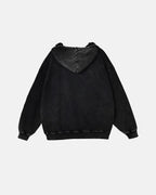 Sudaderas con capucha de felpa francesa con acabado lavado y efecto desgastado