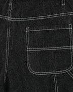 Bermudas cargo de corte crudo con costuras en contraste