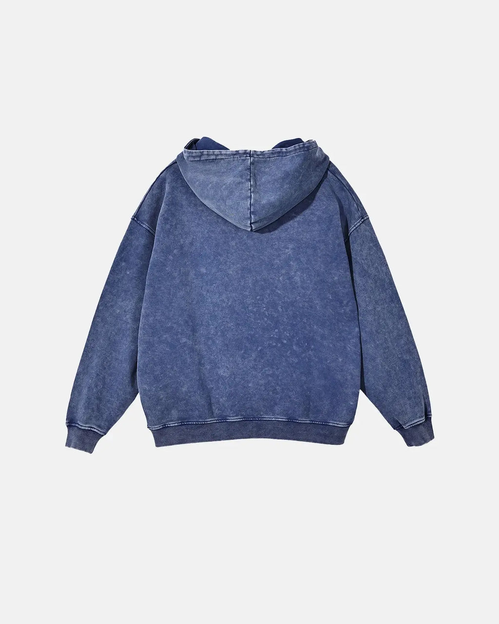 Sudaderas con capucha de felpa francesa con acabado lavado y efecto desgastado