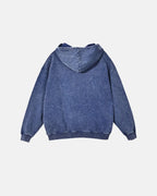 Sudaderas con capucha de felpa francesa con acabado lavado y efecto desgastado