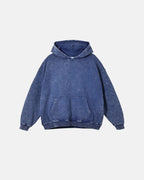 Sudaderas con capucha de felpa francesa con acabado lavado y efecto desgastado