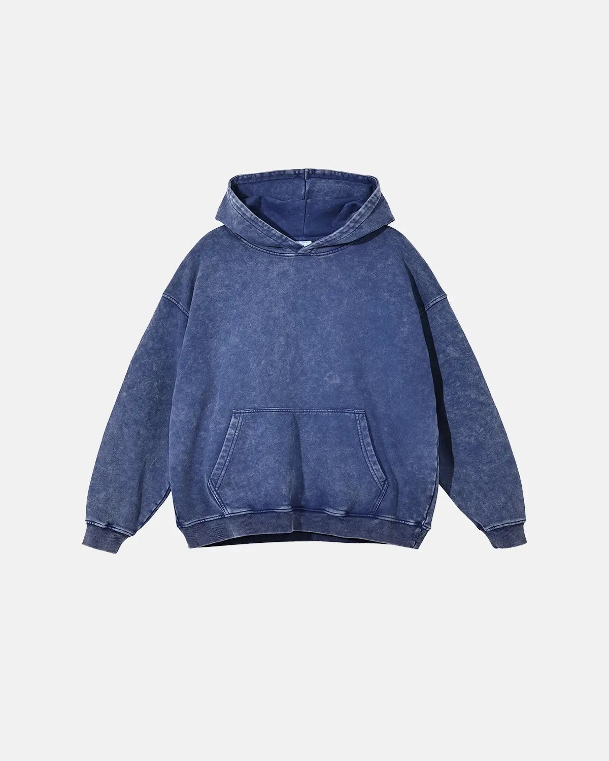 Sudaderas con capucha de felpa francesa con acabado lavado y efecto desgastado