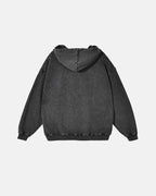 Sudaderas con capucha de felpa francesa con acabado lavado y efecto desgastado