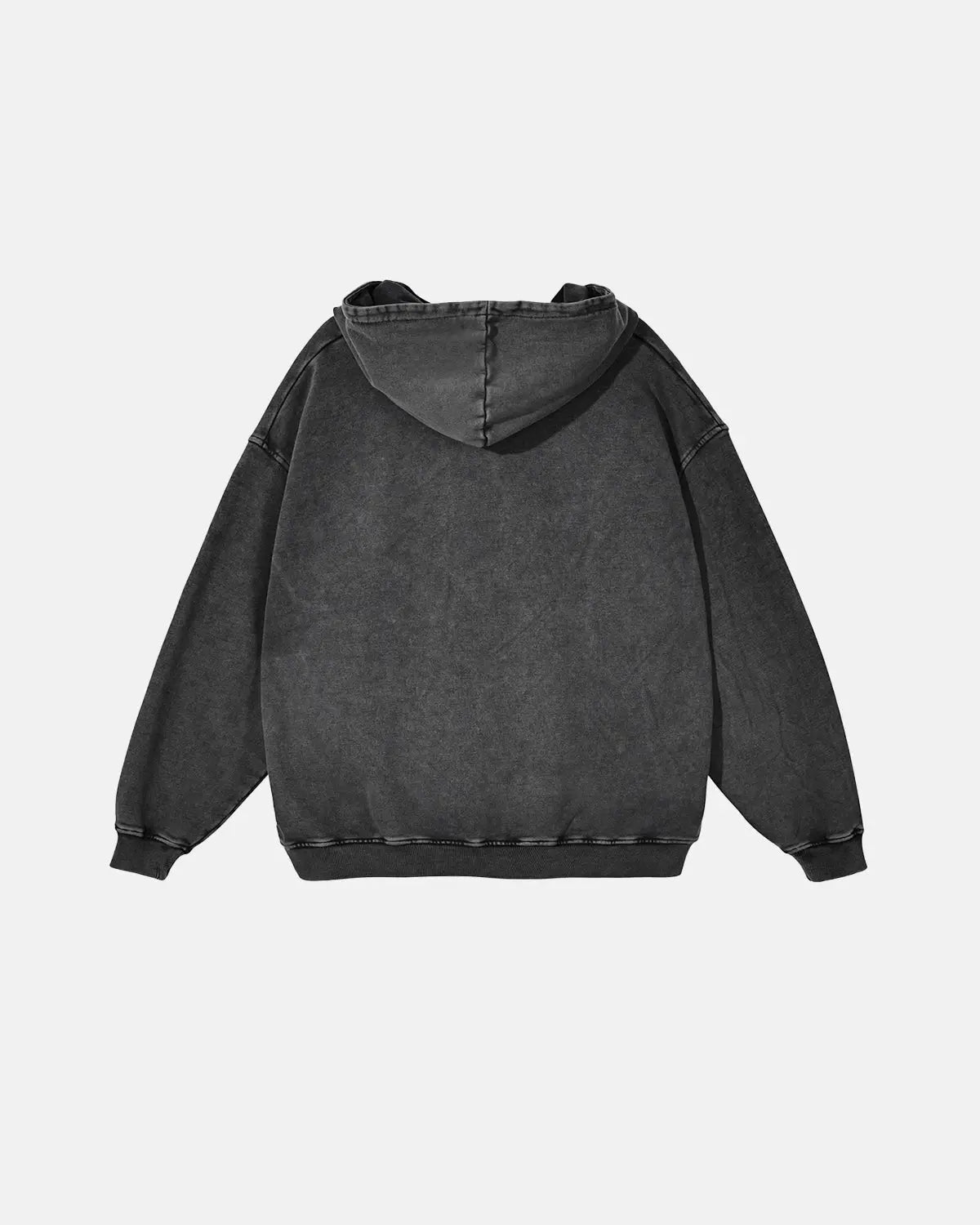 Sudaderas con capucha de felpa francesa con acabado lavado y efecto desgastado