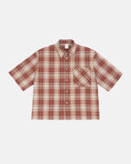 Camisa de cuadros de corte cuadrado