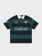 Camiseta polo deportiva a rayas