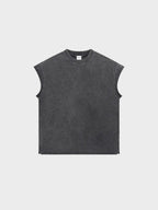 Camiseta de tirantes con acabado desgastado
