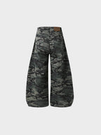 Vaquero campana con estampado militar