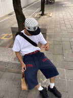 Shorts Jogger con Doble cintura a Cuadros