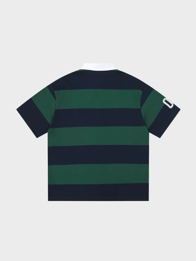 Camiseta polo deportiva a rayas