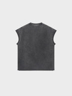 Camiseta de tirantes con acabado desgastado