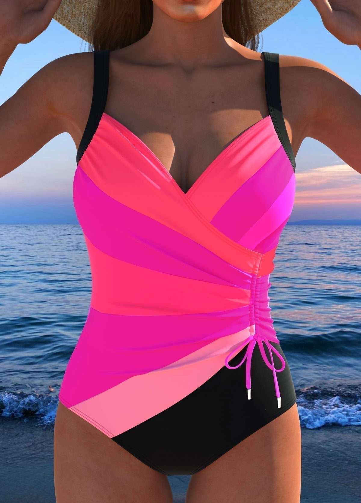 Éloria – Traje de baño elegante con estampado colorido