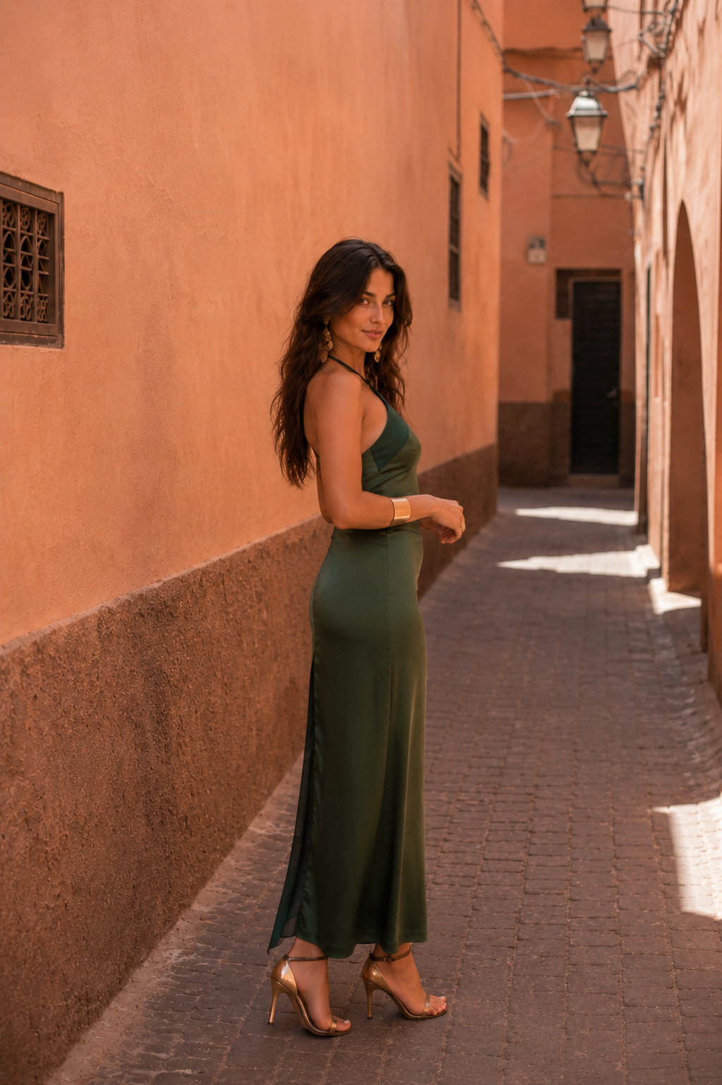 Vestido Oasis verde
