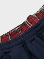 Shorts Jogger con Doble cintura a Cuadros