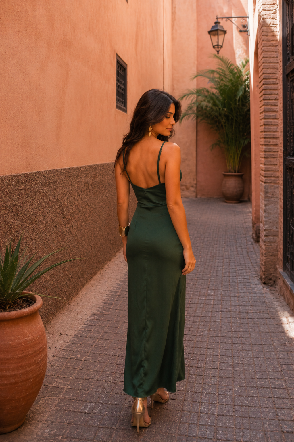 Vestido Oasis verde