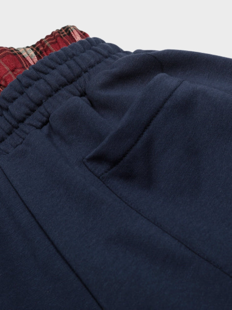 Shorts Jogger con Doble cintura a Cuadros