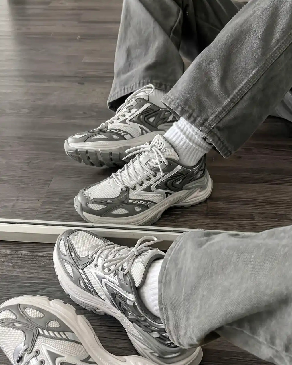 Zapatillas deportivas "VIPERS" color gris hierro