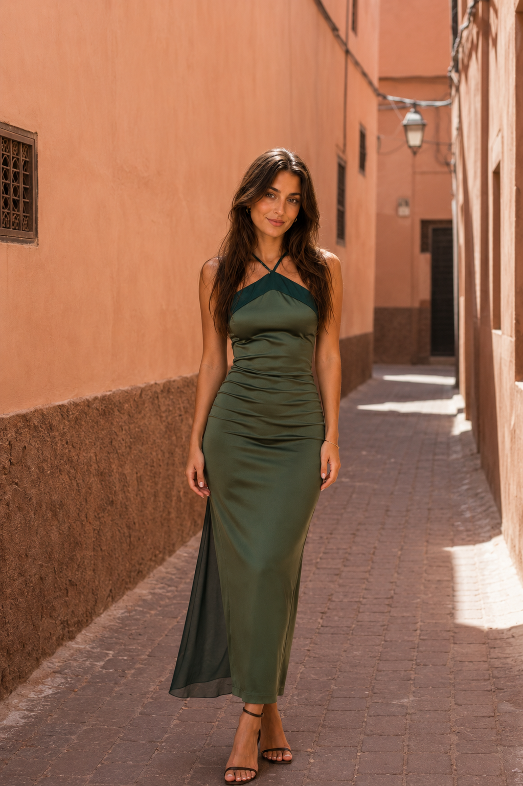 Vestido Oasis verde