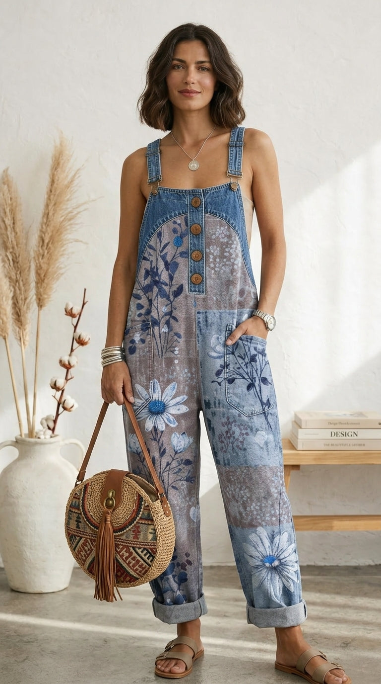 Luna | Overol Floral Vintage