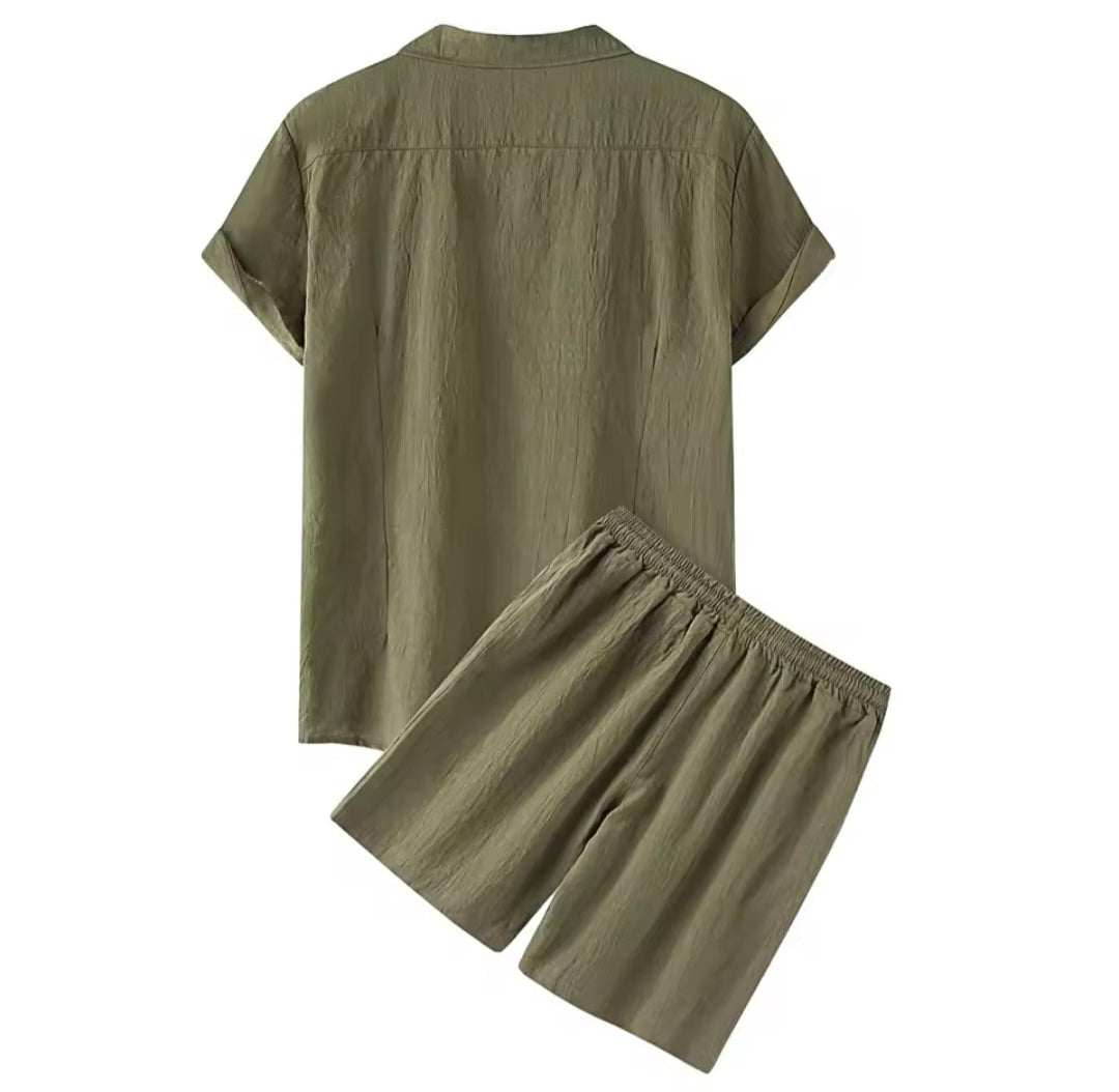 Roberto | Conjunto de ropa de lino y algodón para hombre