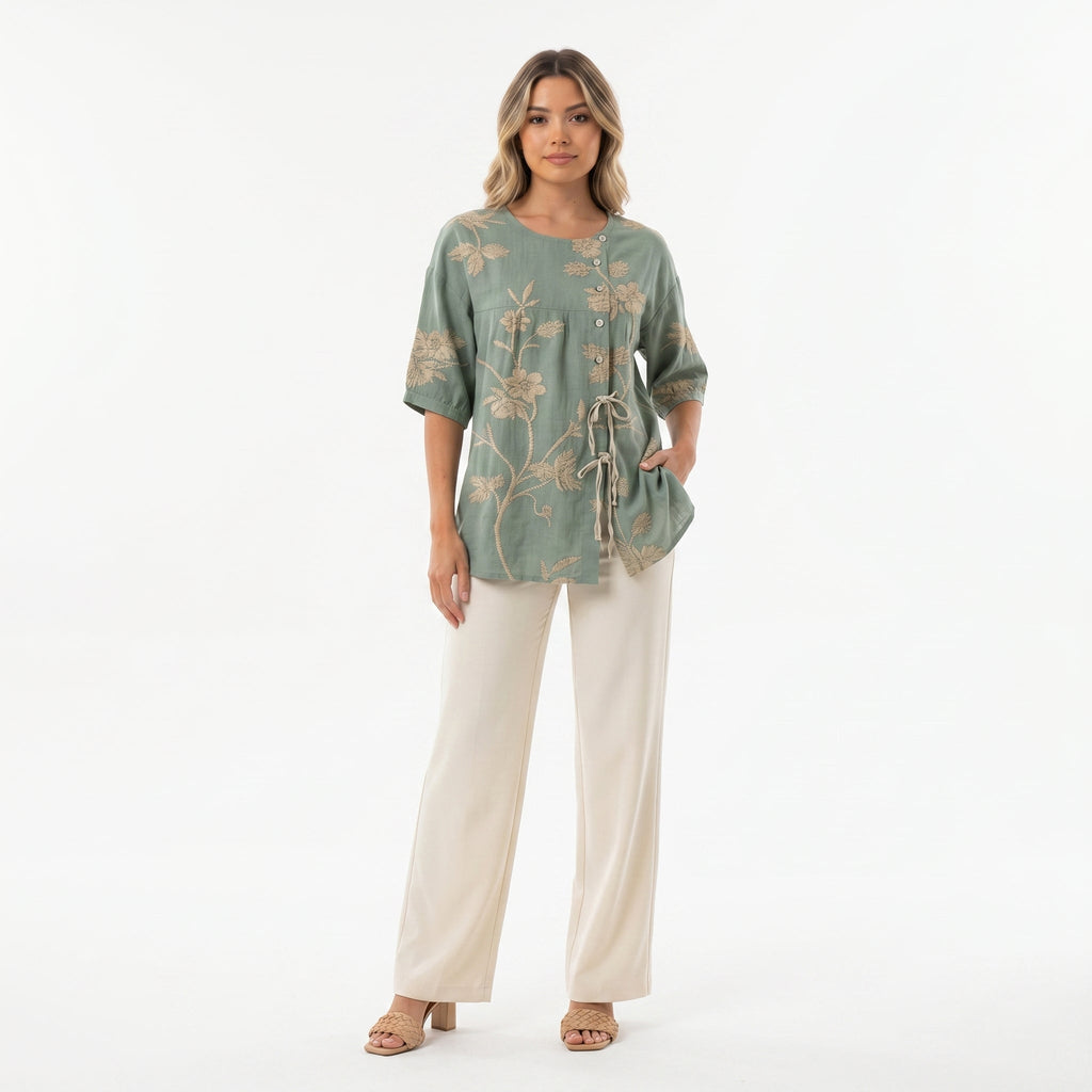 Celestina | Blusa floral elegante
