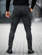 Vittorio Pantalones Slim Fit - Negro