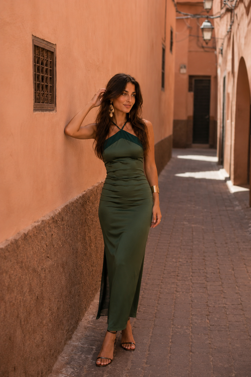Vestido Oasis verde