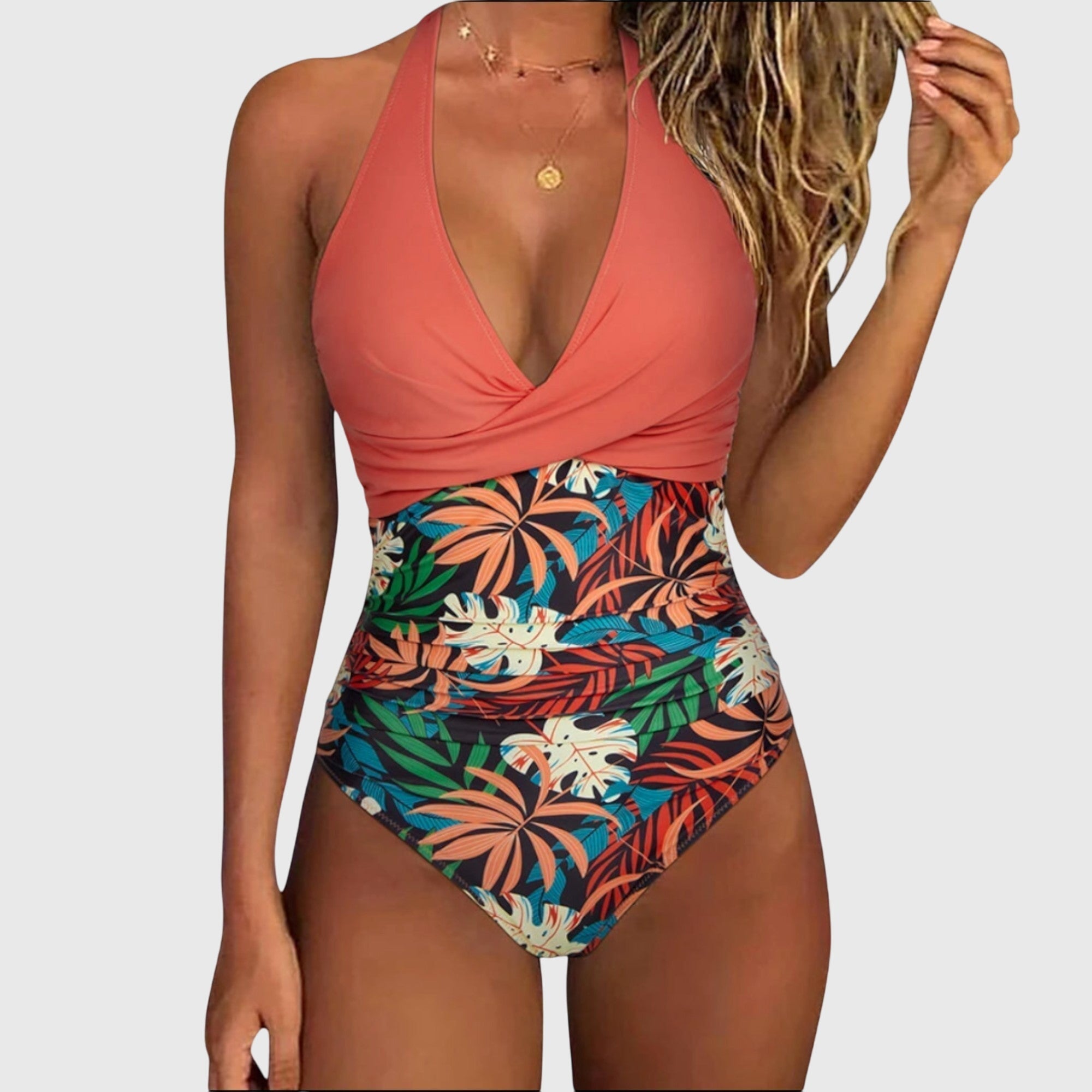 Florencia - Traje de baño elegante para mujeres con escote en V