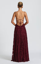 Francis Maxi Dress - Cherry Lacquer