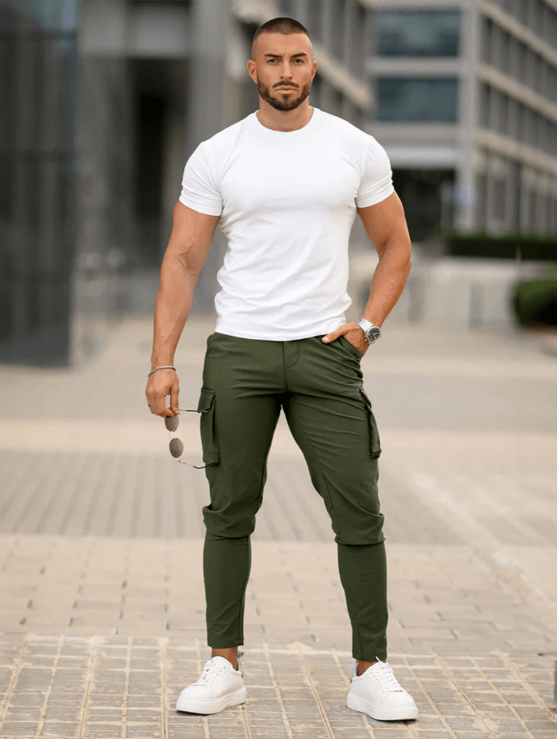 Franco Pantalones Cargo - Verde