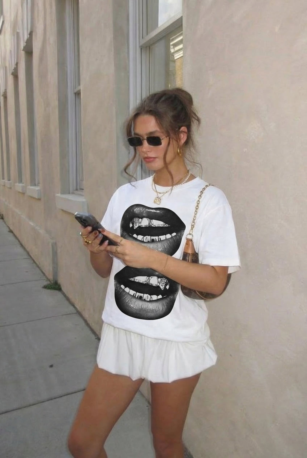Camiseta «Doble beso»