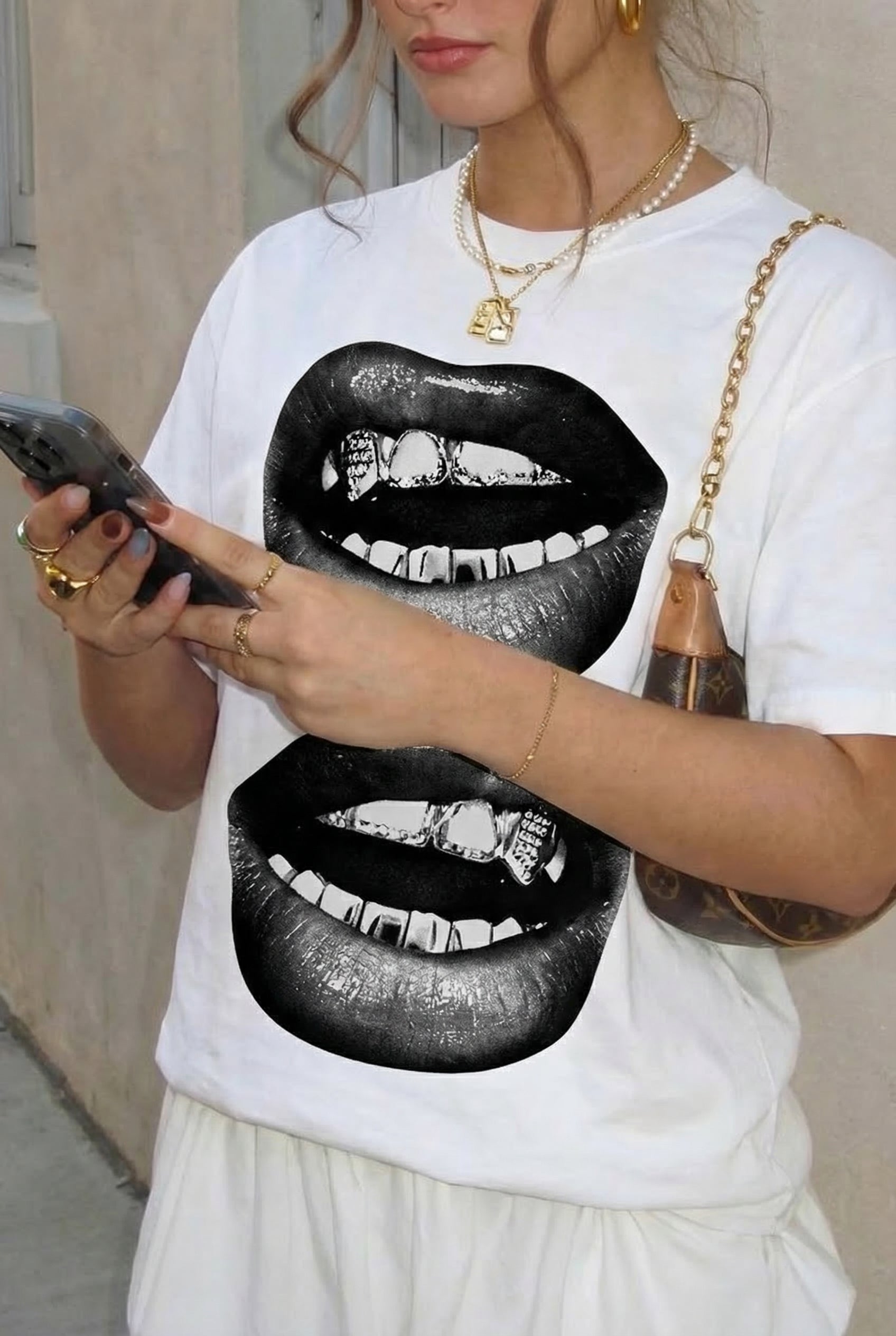 Camiseta «Doble beso»