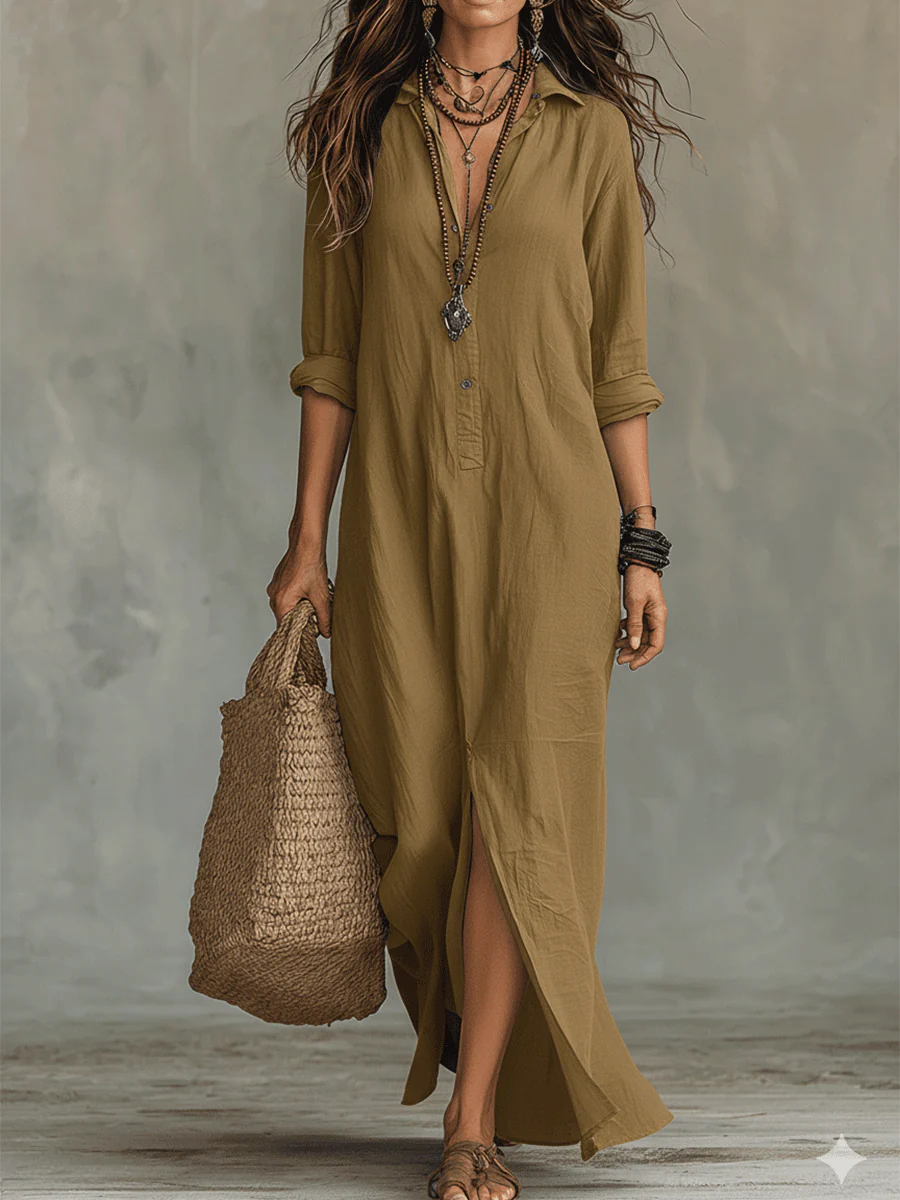 BOHO | Vestido camisa boho para un estilo único y relajado.