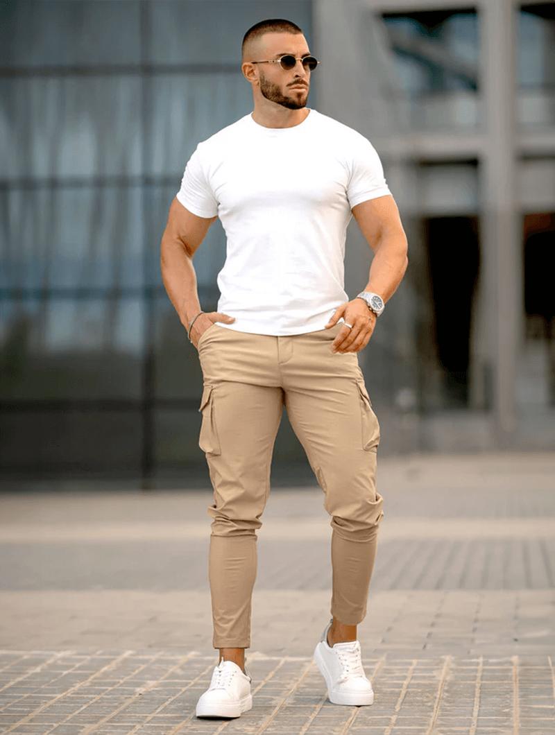Franco Pantalones Cargo  - Khaki