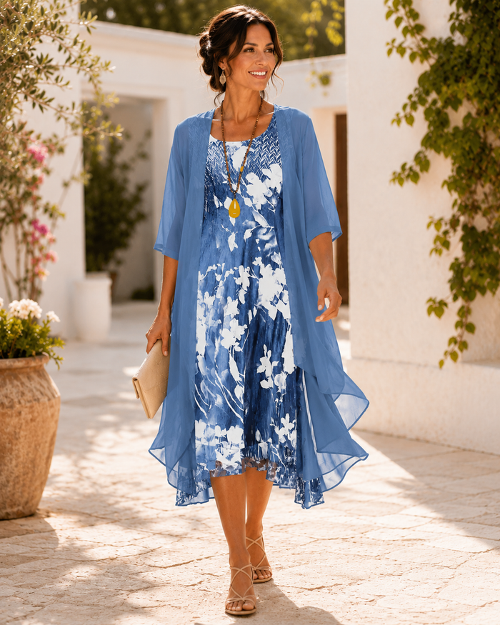 Olivia | Vestido Fluido de Dos Capas para Mujer